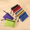 thumbnail image 2 of Women's Oxford Cloth Solid Color Mini Zipper Coin Purse Key Bag Portable Wallet Card Storage Bag, 2 of 4
