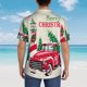 thumbnail image 4 of Fotbe Merry Christmas 1 Camisa Hawaiana para Hombre Unisex – Camisa Casual de Verano con Botones de Manga Corta de Algodón y Lino,Small, 4 of 7