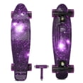 thumbnail image 2 of Skatro Mini Cruiser Skateboard. 22x6inch Retro Style Plastic Board Comes Complete, 2 of 8