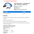 thumbnail image 2 of Spark Plug Wire Set - Compatible with 1969 - 1976 Ford F-100 5.0L V8 1970 1971 1972 1973 1974 1975, 2 of 2