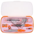 thumbnail image 1 of KAKOWELY math compass 1 Set Geometry Set for Students Rulers Protractor Compass Eraser Pencil Sharpener for Drafting and Drawings Geometry Supplies4.72"X1.34"X0.47", 1 of 5