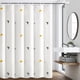 thumbnail image 1 of Shower curtain waterproof and mildew-proof partition curtain yellow triangle single curtain 180 width * 200 height [with hanging ring], 1 of 1