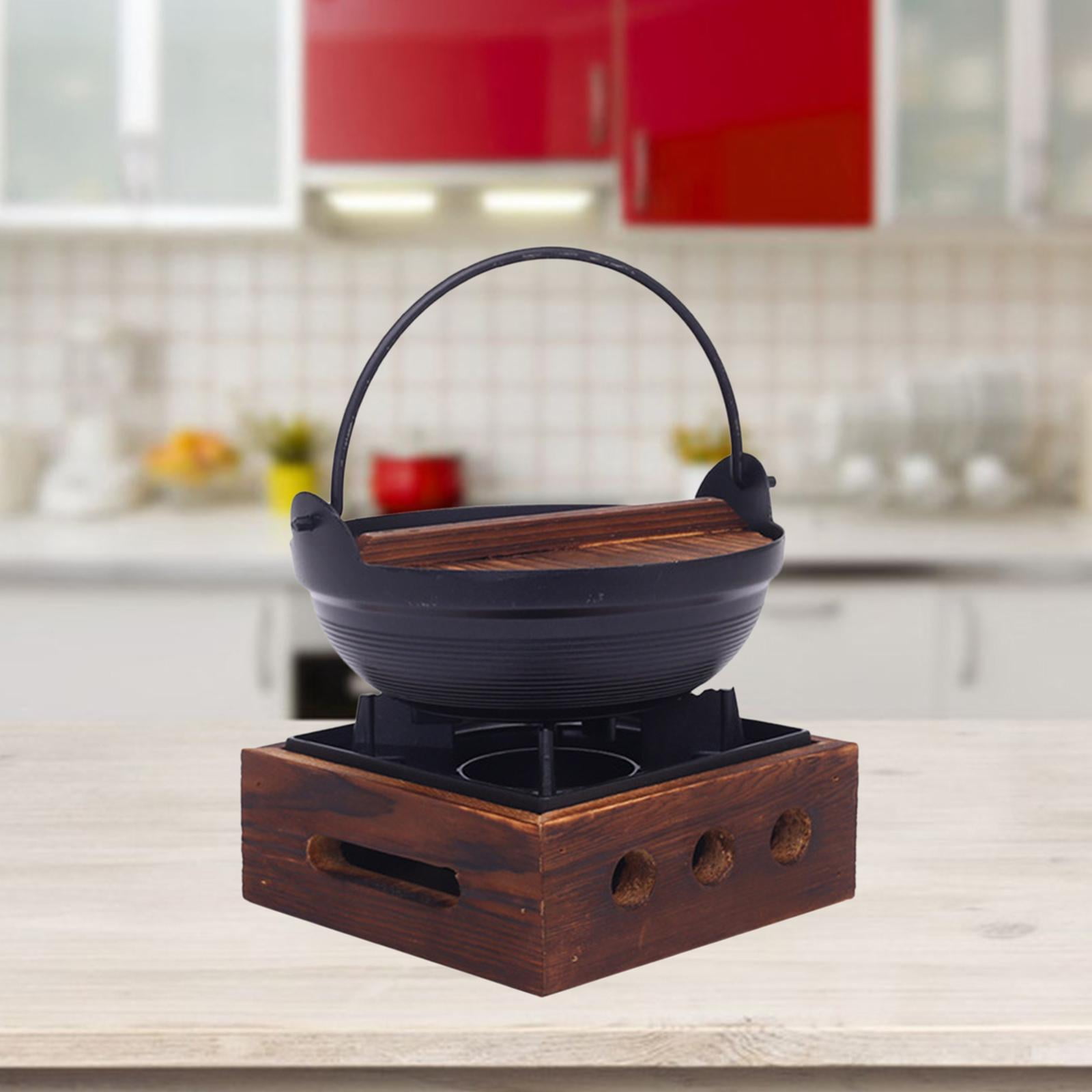 Cast Iron Cooking Pots On Wood Stock Photo 135612338