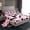 Pink, variant on Homewish Black Green Rectangle 3pcs Twin Sheet Set, Buffalo Plaid Abstract Bedding Sets