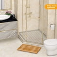 thumbnail image 3 of Alfombra de baño Bamfan Luxury Shower, antideslizante, de bambú, impermeable, 3 of 6