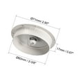 thumbnail image 2 of Cable Hole Cover, 2-3/8" Plastic Desk Grommet for Wire Organizer 5 Pcs (Gray), 2 of 4