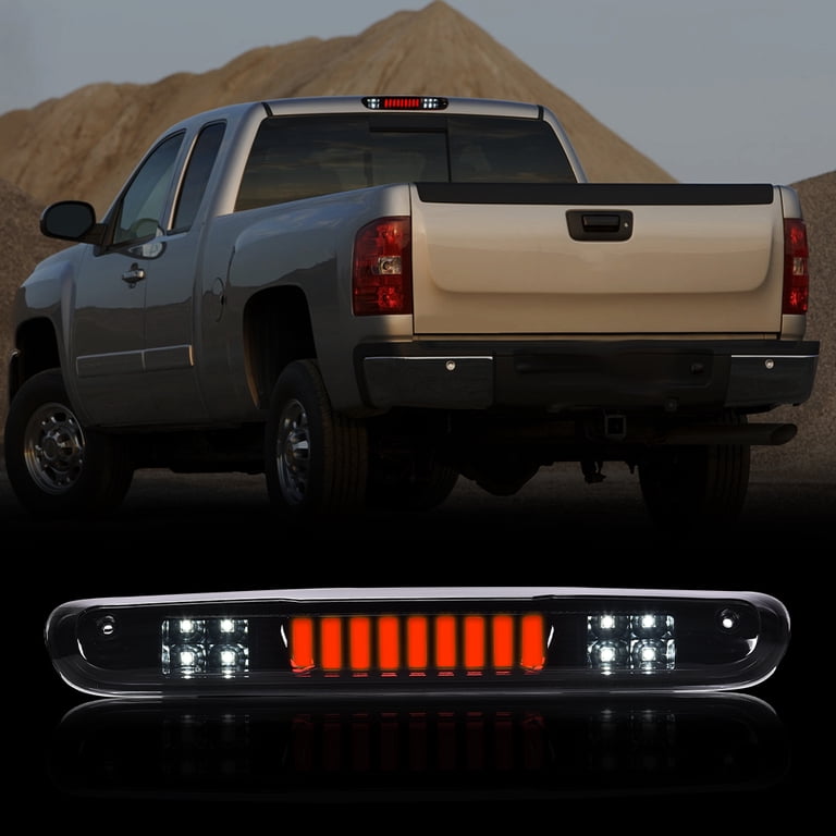 Third Brake Light LED For Silverado & Sierra 1500HD/2500HD 2007-2014 - Red/White, 22 LED