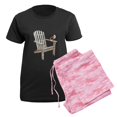 thumbnail image 5 of CafePress - Adirondack Chair Women's Dark Pajamas - Women's Short Sleeve Print T-Shirt and Pants Dark Cotton Pajama Set, 5 of 7