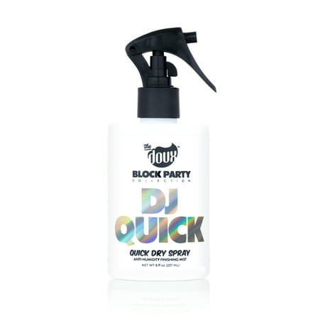 The Doux Block Party DJ Quick, Quick Dry Spray 8 oz