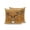 Gold, variant on Christmas Winter Outdoor Throw Pillow with Insert, 18"x18" Minimalist Ice Snowflake Blue Background Waterproof Decorative Square Patio Pillows for Small Patio Chairs, Balcony, Couch
