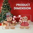 thumbnail image 6 of Ktaxon Gingerbread Man Christmas Lighted Outdoor Decoration for Holiday Lawn Garden Party, 6 of 9