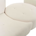 thumbnail image 5 of Fickle Cream Boucle 4-Piece Modular RAF Sectional, 5 of 9