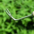 thumbnail image 3 of Désherbeur de Jardin en Acier Inoxydable, Creuser, Transplanter, Désherbage avec Manche en Bois, Fourche de Désherbage, 3 of 5