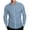 Blue, variant on Mens Shirts Long Sleeve Regular Fit Lightweight Plaid Button Down Casual Lapel Shirt Sky Blue