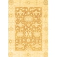 thumbnail image 1 of Ahgly Company Indoor Rectangle Abstract Brown Modern Area Rugs, 7' x 9', 1 of 4