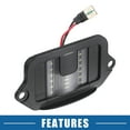 thumbnail image 5 of Car 6500K White LED License Plate Light Assembly 4R3Z-13550-AA for Ford for Mustang 2005-2009 Black, 5 of 6