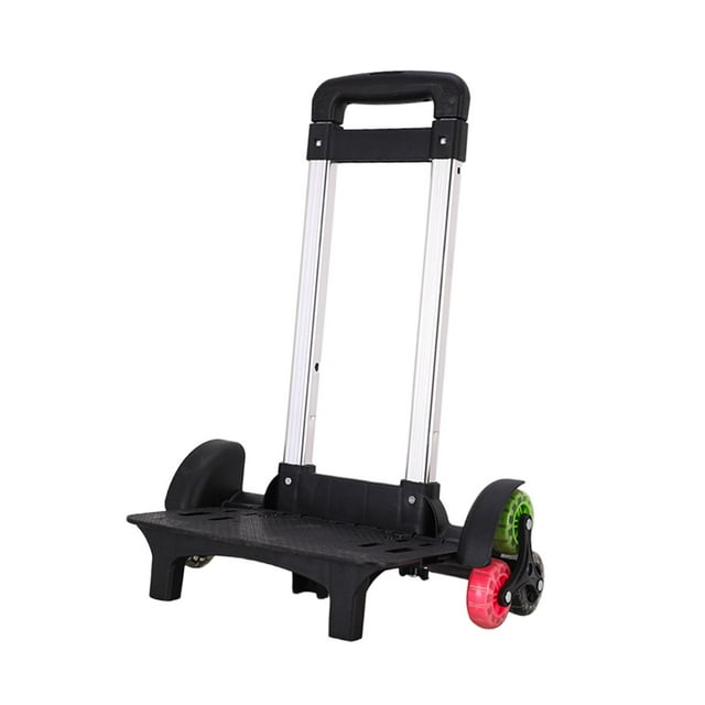 Tachiuwa Chariot Pliable Chariot à Bagages avec Roues, Chariot d'Escalade à 6 Roues Chariot Pliant à Main Chariot à Roulettes pour Voyageurs Enfants Noir
