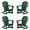 Dark Green, variant on Costaelm Paradise Outdoor Patio Adirondack Rocking Chairs (Set of 4), Gray