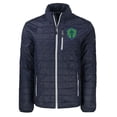thumbnail image 2 of Men's-Cutter & Buck  Navy Seattle Sounders FC Big & Tall Rainier PrimaLoft Eco Insulated Full-Zip Puffer Jacket, 2 of 3