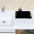thumbnail image 7 of Iauyy Modern Square Bathroom Tray with Handles - Acrylic & Aluminum Alloy Vanity Countertop Organizer ，Around The Golden Lines, 7 of 7