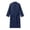 Navy, variant on SHTXOZHI Mens Long Sleeve Robes Adjustable Tie Belt Bathrobe V-Neck Spa Robe Winter Textured Sleepwear with Pocket