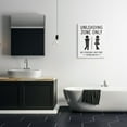 thumbnail image 2 of Stupell Industries Unloading Zone Witty Bathroom Symbols Casual Sign Graphic Art Gallery Wrapped Canvas Print Wall Art, Design by Lettered and Lined, 2 of 7