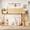 Natural, variant on Jopath Full size Loft Bed with Storage Shelves and Wardrobe, Solid Wood Loft Beds with Detachable Slide and Ladders for Boys Girls Blue and White