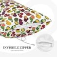 thumbnail image 3 of Daiia Colorful Fruits Bedding Waterproof Pillow Protector Zippered Queen – Bed Bug Proof Pillow Encasement-16"x24", 3 of 6
