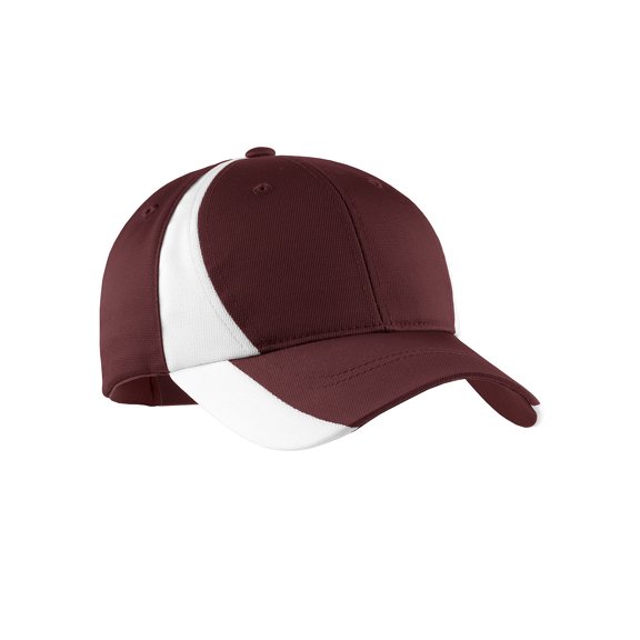 Mafoose Men's Dry Zone Nylon Colorblock Cap Orange/White