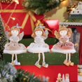 thumbnail image 3 of Ángel de muñecos de peluche de Navidad, adornos colgantes de árbol de Navidad para el hogar, suministros de decoración de Año Nuevo, regalos para niños, 2024, 3 of 6