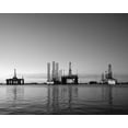 thumbnail image 2 of Highsmith, Carol 18x15 White Modern Wood Framed Museum Art Print Titled - Galveston-Texas-Oil Rigs, 2 of 4