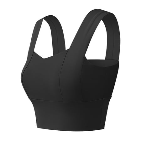 

Frehsky bras for women Women Fanshion Sports Bra Active Yoga Vest Exercise Fitness Underwears Black