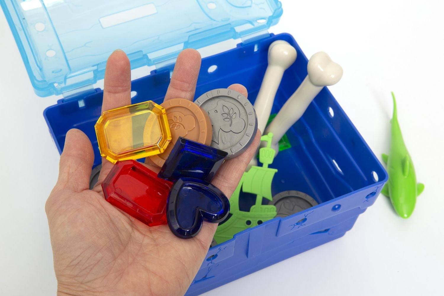 Play Day Treasure Chest Dive Pool Toy Set, 25-Piece Value Pack