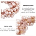 thumbnail image 4 of 9Pcs Pearl Hair Ties Elastic Hair Scrunchies Hold Crystal Beads Bulk Hair Ropes Stretchy Handmade  Bride Bachelorette Party Hair Accessories for Women Girls (Pearl&Crystal), 4 of 7