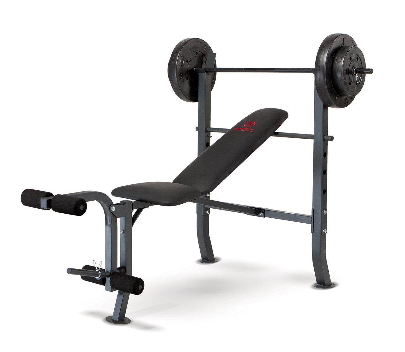 Marcy Standard Bench with 80 lb Weight Set Home Gym Workout Equipment - image 2 of 5