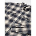 thumbnail image 2 of Yarn-Dyed Long Sleeve Flannel Shirt, S, EcruBlue, 2 of 3