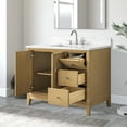 thumbnail image 4 of Vanity Art 42" Bathroom Vanity with Sink and Engineered Marble Top, Freestanding Storage Cabinet with 2 Drawers, 1 Shelf and Flip Down Tray, 4 of 10