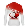 thumbnail image 5 of Valentine's Day T-Shirt for Men, Long Sleeve Graphic Shirts Men, Men Casual Fashion Printing Round Neck Pullover T-Shirt Long Sleeved Tops, 5 of 5
