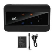 Qulable 4G LTE MIFI Router with Antenna 10 Users Sharing 150MBPS Plug in Card Mobile WiFi Hotspot Wireless Network Router for Europe Asia Black