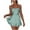 Mint Green, variant on Summer Dress for Women Women Satin Backless Mini Romper Dress with Shorts Spaghetti Strap Playsuits Tie Back Summer Ruffle Layer Jumpsuits Dress Features: Material: Satin Romper Dress Made o