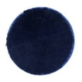thumbnail image 2 of Small Round Fluffy Area Rug for Bedroom Cute Shaggy Circle Area Rug Soft Furry Floor Carpet for Living Room Bedroom Playroom Dorm Indoor Aesthetic Home Décor Comfy Plush Floor Mat,Navy blue, 2 of 7