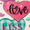 thumbnail image 3 of Valentine's Day Decorations Valentine's Day Heart Print Table Flags Party Table Kitchen Mats, 3 of 5