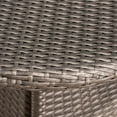 thumbnail image 6 of Noble House Melissa 3 Piece Wicker Patio Bistro Set in Gray, 6 of 6