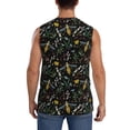 thumbnail image 4 of Bixox Men's Wasp and Florals Printed Shirt Sleeveless Fitness Tank Top-Small, 4 of 7