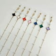 thumbnail image 2 of Women Eyeglass Chain Plastic Bead Heart Color Crystal Charm Eyewear Retainer Reading Glasses Holder Strap Mask Hanging Rope black, 2 of 6