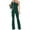Green, variant on Jumpsuits For Women Summmer Dressy Wedding Womens Fashion Summer Solid Casual Long Sleeve One Shoulder Bandage Suspender Jumpsuit