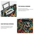 thumbnail image 4 of Goofa Snake And Flower Pattern Luggage Covers For Suitcase,Suitcase Cover Protector Fit 18-32 Inch Luggage-, 4 of 9
