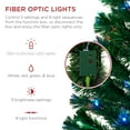 thumbnail image 3 of Best Choice Products 7ft Pre-Lit Fiber Optic Artificial Pine Christmas Tree w/ 280 Multicolored LED Lights, 8 Sequences, 3 of 7