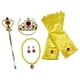 thumbnail image 4 of de accesorios para niñas, vestido de princesa, cetro, guantes, corona, joyería, pendiente Amarillo jinwen Disfraz de juego de simulación, 4 of 8