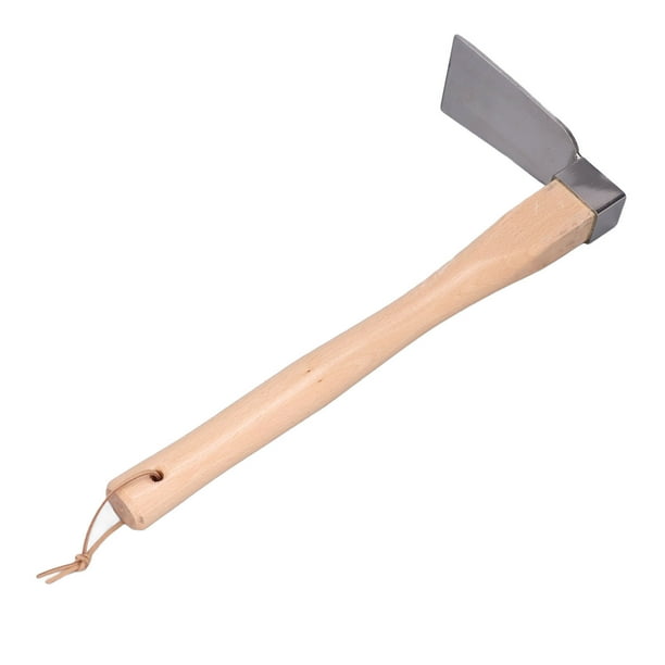 Gardening Hoe Small Volume Beech Handle Grubbing Hoe Stainless Steel Fine Workmanship For Potted Landscape For Gardening